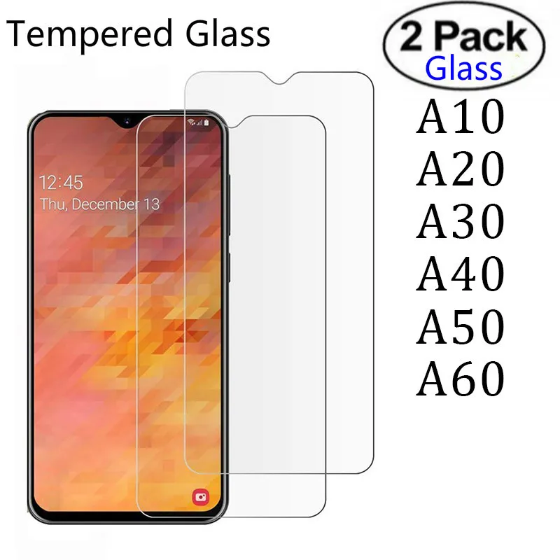 Закаленное стекло для Samsung A10 A20 A30 A40 A50 A70 2 шт. Защитное Galaxy A 50 70 30 40 10 20 защитная