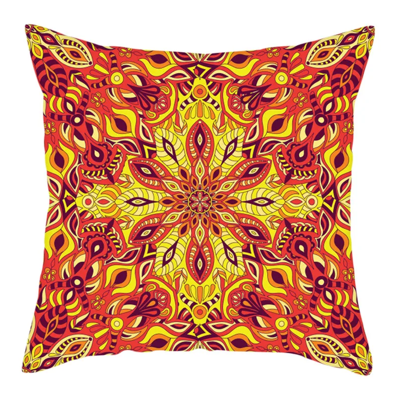 

Fuwatacchi Cushion Cover Datura Flowers Printed Home Pillow Covers Decoration for Car Throw Pillows Sofa Decoration 45cmX45cm