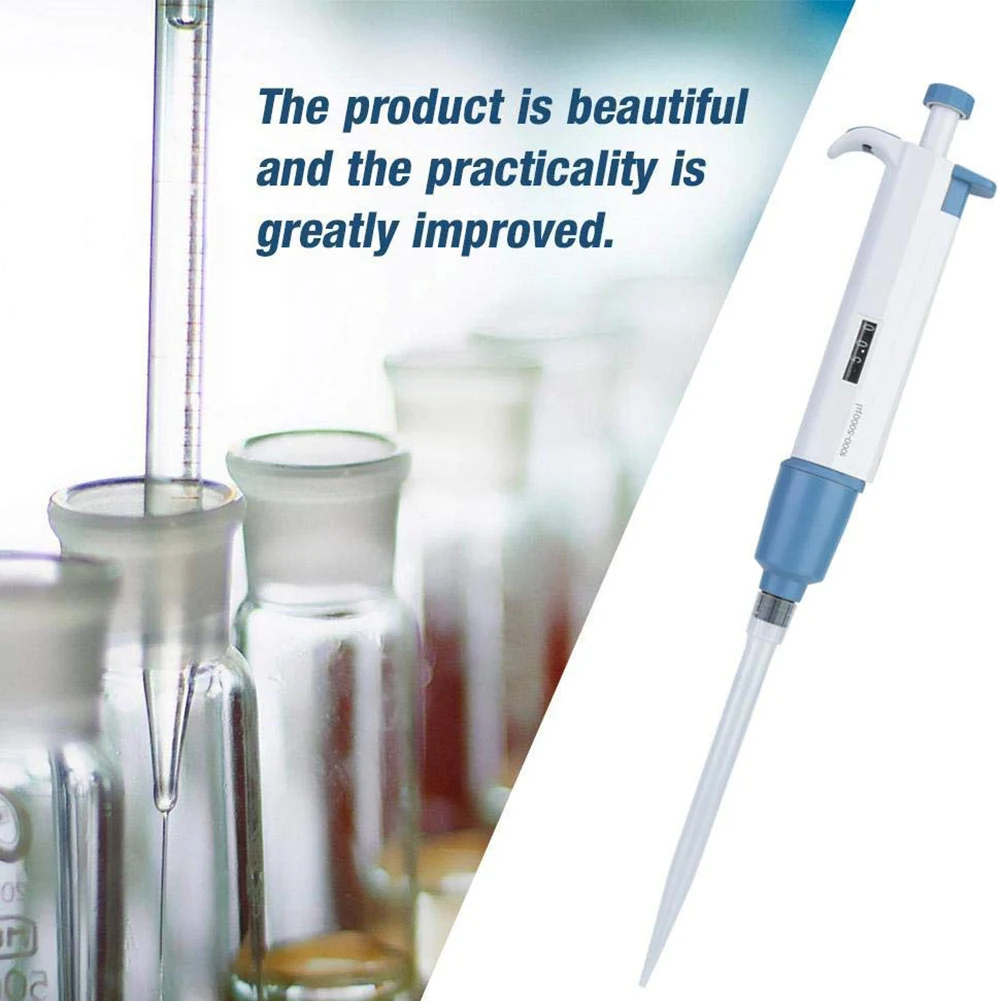

Pipettor Single Channel Adjustable Volume Micro Pipettes Lab Liquid Transfer Pipettes Tool New Arrival