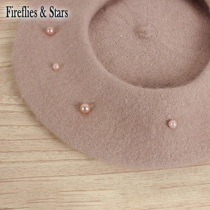 Детский берет с жемчугом на возраст 2-6 лет | Детская одежда и обувь