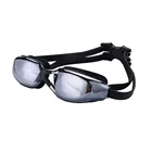 Очки для плавания при близорукости, оптические водонепроницаемые противотуманные очки для плавания, силиконовые очки для дайвинга с диоптриями для мужчин и женщин