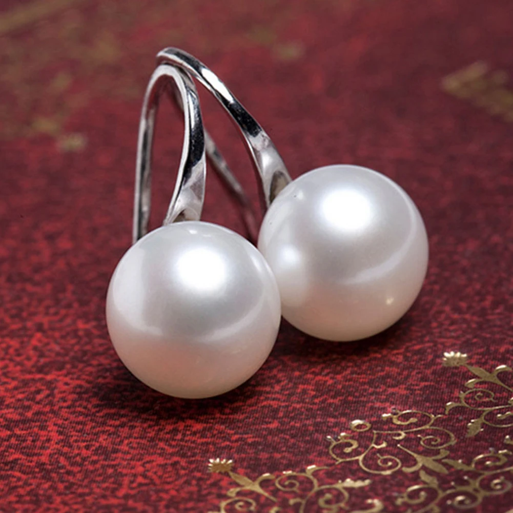 Модные женские искусственный жемчуг мини серьги для ушей крючки вечерние