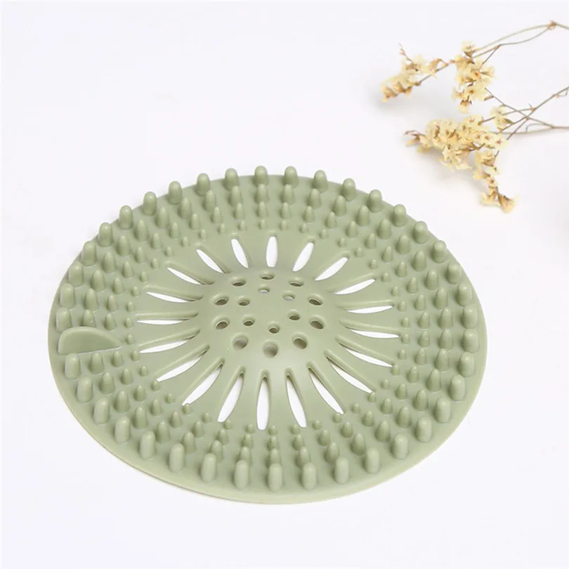 

5Pcs Kitchen sink anti-clogging floor drain cover Hair Catcher Silicone Hair Stopper Shower Filter Covers For Bathroom #3D3