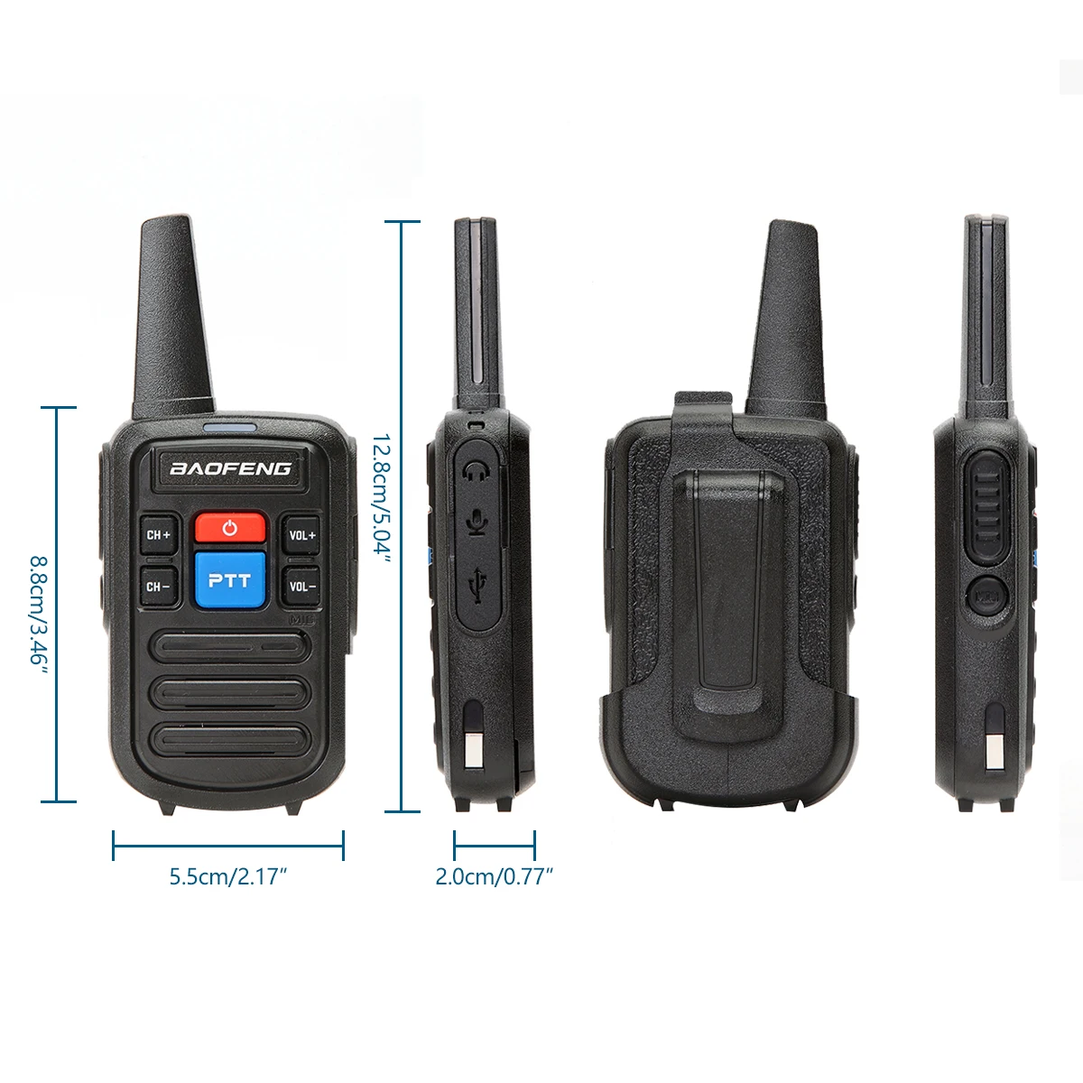 Мини-рация Baofeng C50 BF 888S H777 1/2 шт. |