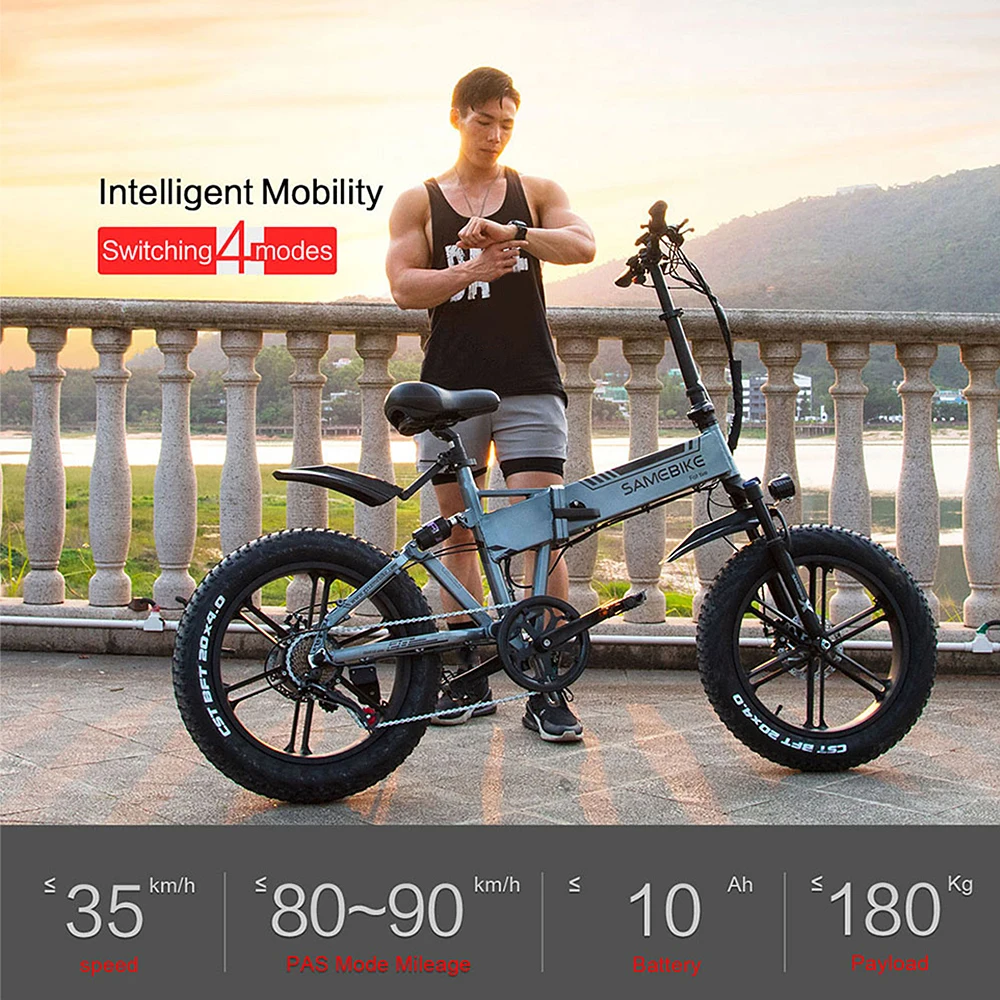 20-дюймовый складной электрический велосипед с электроприводом 48 в 500 Вт