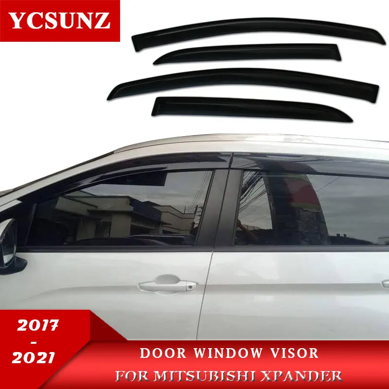 

ABS side door window visor wind deflectors for mitsubishi xpander 2017 2018 2019 2020 2021 rain guard protectors parts