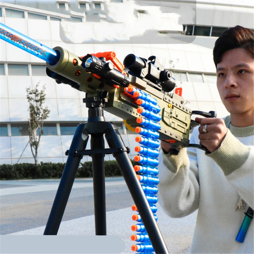 

Boy Toy Machine Gun Soft Bullet Electric Shooting Darts Two Modes Funny Kids Game Children Birthday Gift