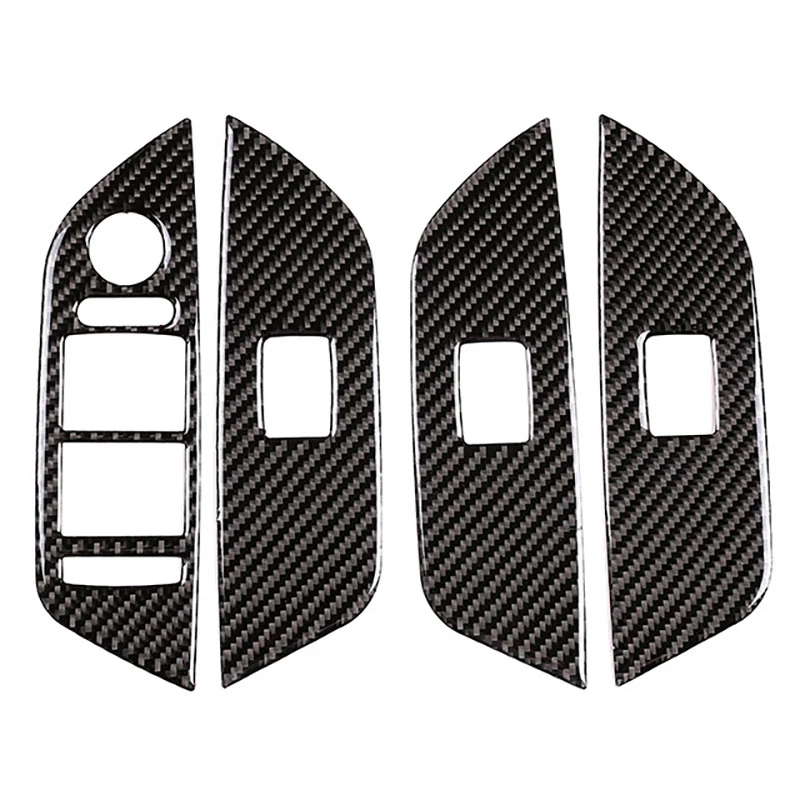 

Car Soft Carbon Fiber Window Lifting Switch Cover Trim for-BMW X1 2011-2015 RHD
