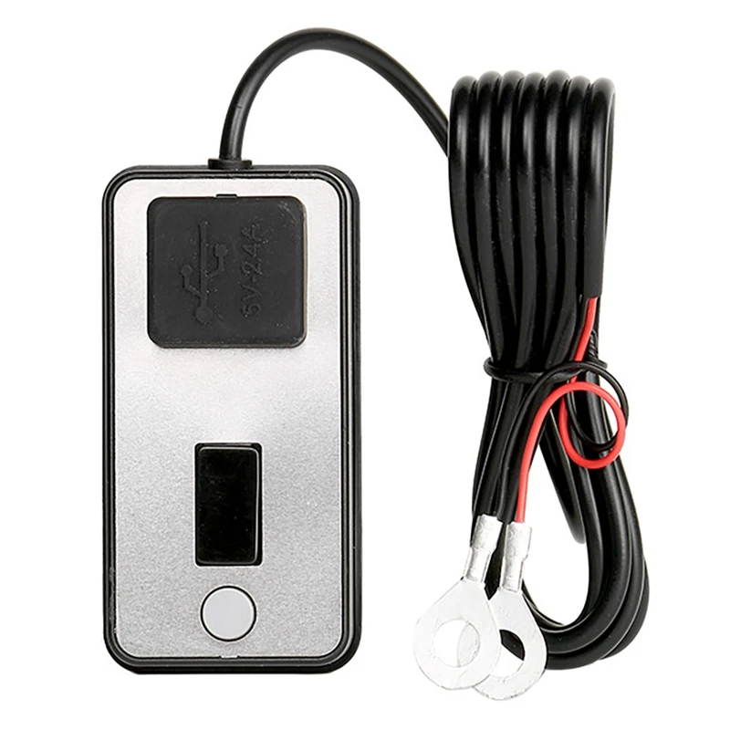 

Universal DC 5V 2.4A USB Motorcycle Charger Equipment Digital Display Dual USB Quick Change 12V Power Supply Adapter