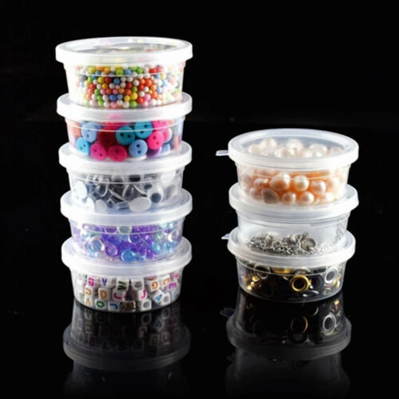 20 шт. Круглый прозрачный контейнер для хранения из пенопласта с герметичной