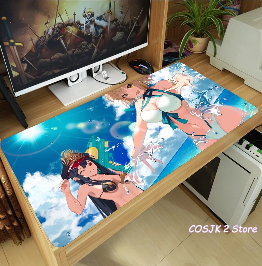 Коврик для мыши с аниме Fate/Grand Order Oda Nobunaga Okita Souji утолщенный игровой коврик