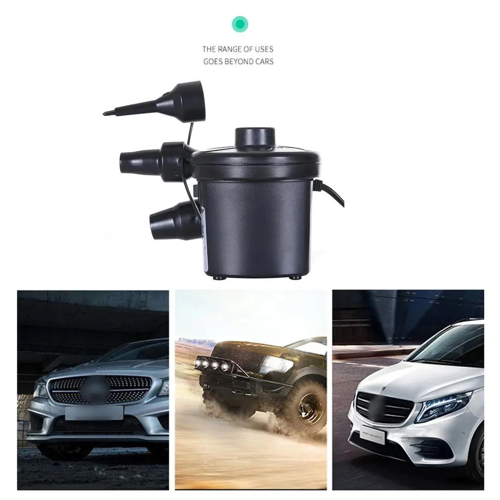 

DC 12v Portable Electric Air Pump Quick Inflating Air Mattress Boat Car Auto Air Inflatable Pump For Car Camping Inflator