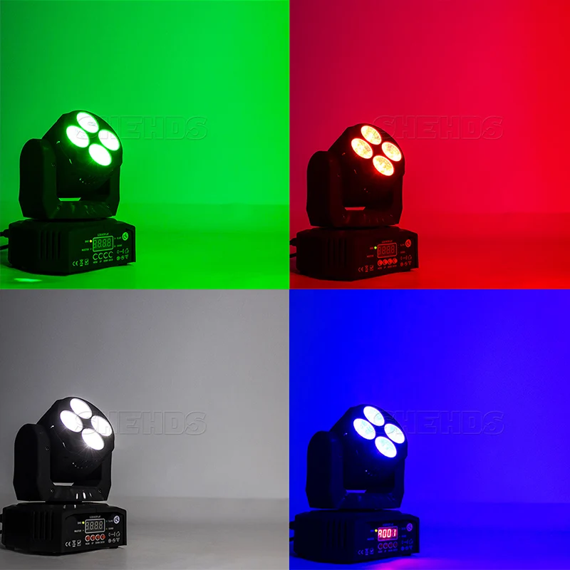 Лидер продаж светодиодный RGB Стробоскоп 6 в 1 4 х18 Вт RGBWA ультрафиолетовая Новинка