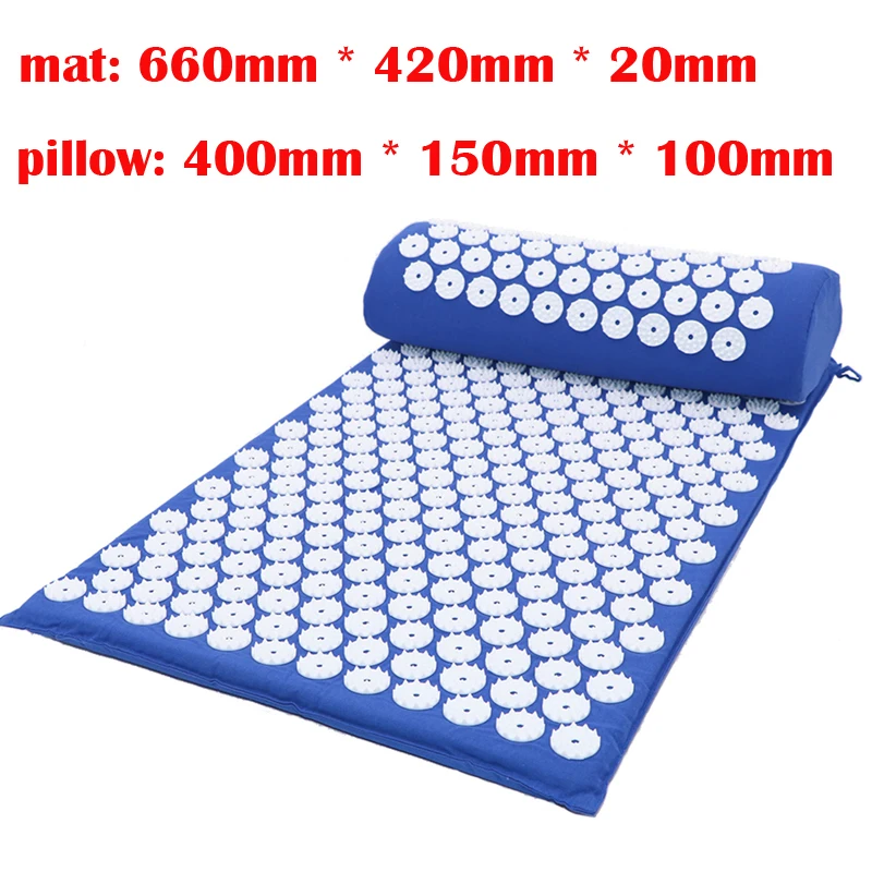mat pillow 3 Массажер для акупрессуры, подушка шакти, набор ковриков для снятия боли в спине и теле, коврик для йоги с подушкой, акупунктурный массажный коврик - Цвет: mat pillow 3