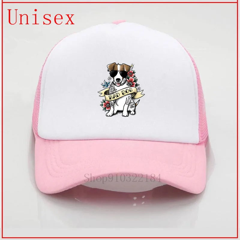 Бейсболка унисекс летняя для девочек Джек-Рассел терьер крутой татуировка