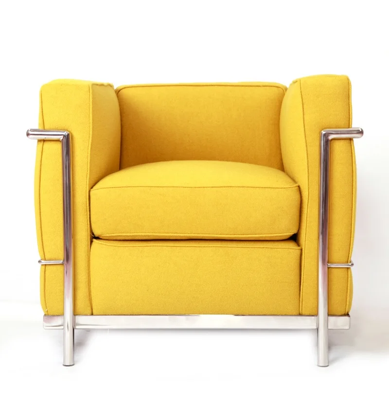 Replica of Le Corbusier Club Chair Sofa / Office Single Seat Lounge Chair