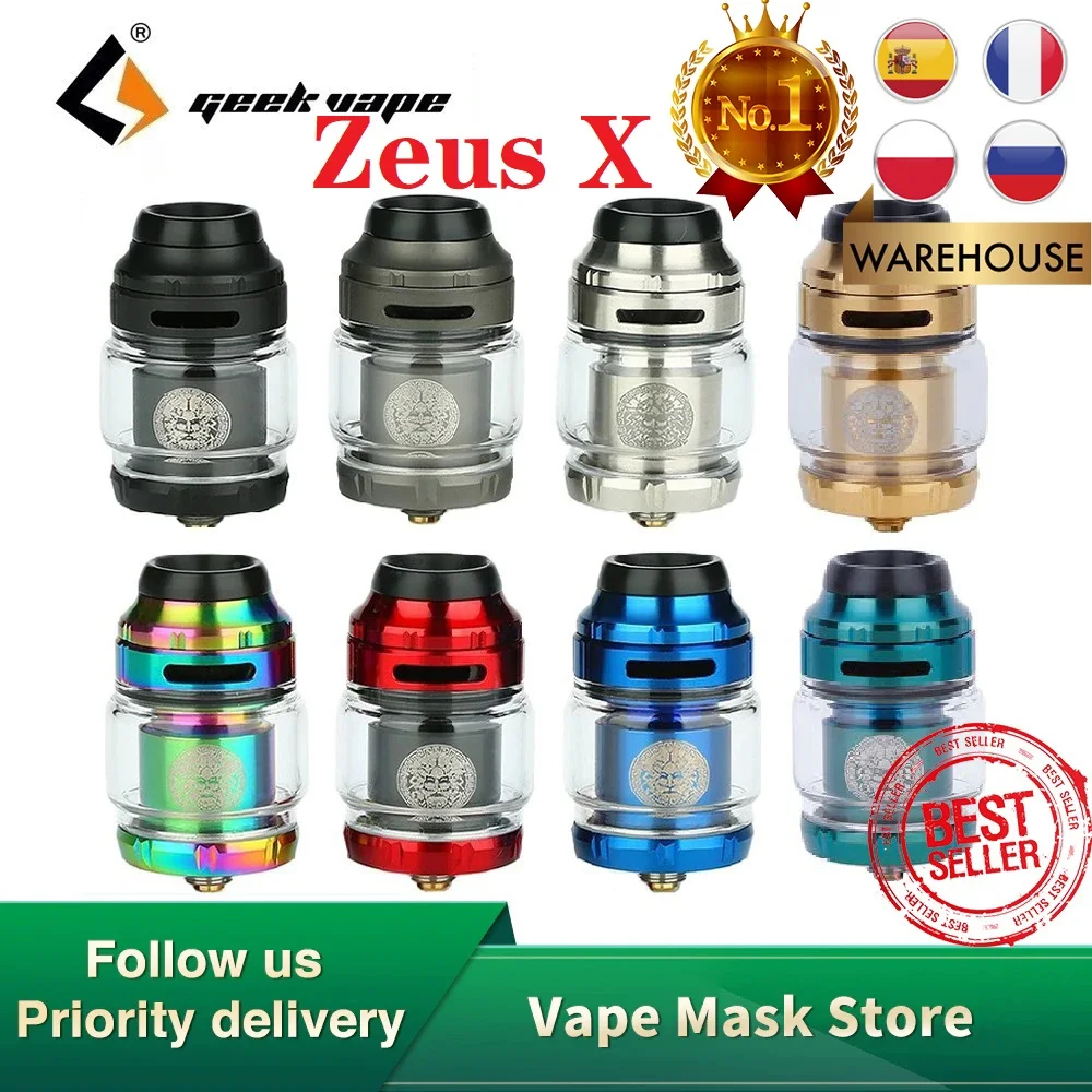 Распродажа оригинальный атомайзер GeekVape Zeus X RTA 4 5 мл 25 мм с одной/двумя