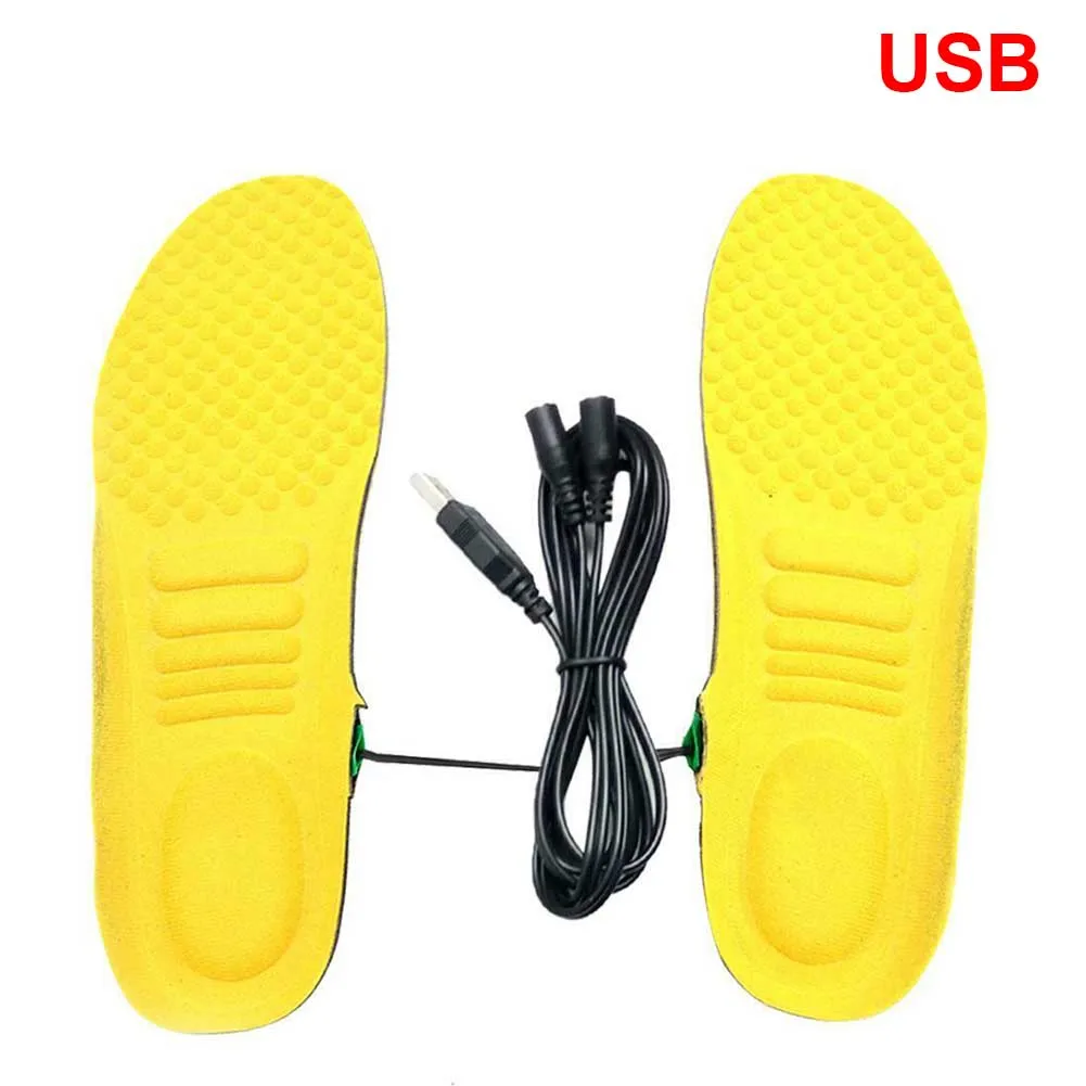 

1 Pair USB Charging Camping Soft Ridding Heated Insole Pad Ski Unisex Outdoor Thermal Sports Winter Foot Warmer Electric