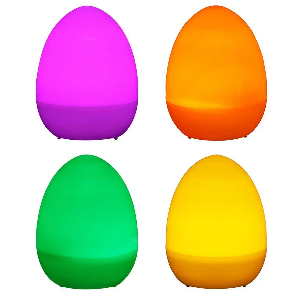 

Multicolor 12PCS Battery Powered Easter Simulation Eggs Easter Decoration LED Lighting Eggs for Home Decoration Kids Gift