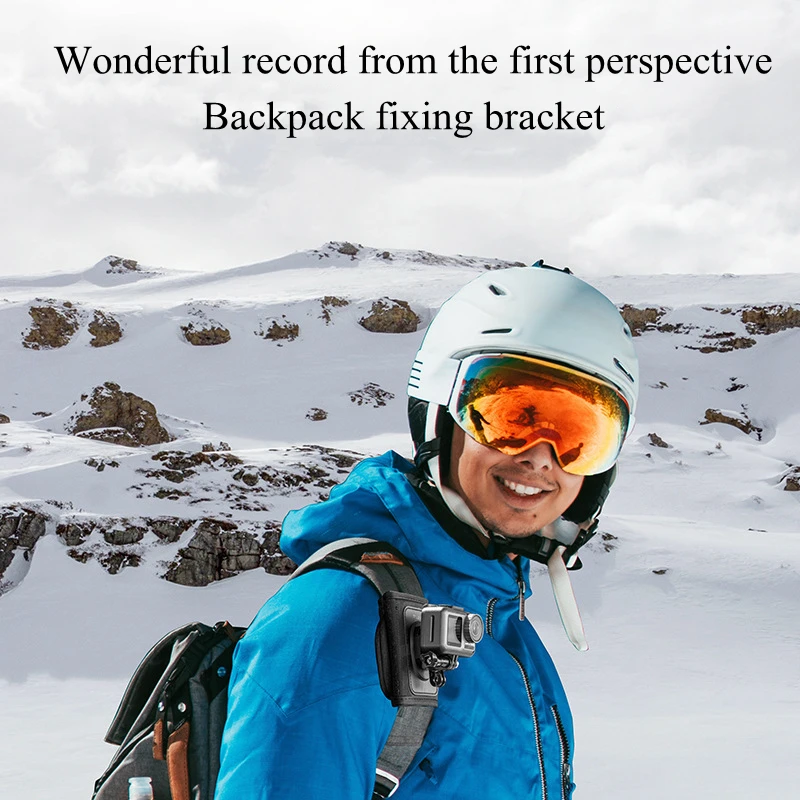 gopro 1098 universal backpack clip sports camera shoulder strap clip fixing bracket for insta360dji action 2 accessory free global shipping