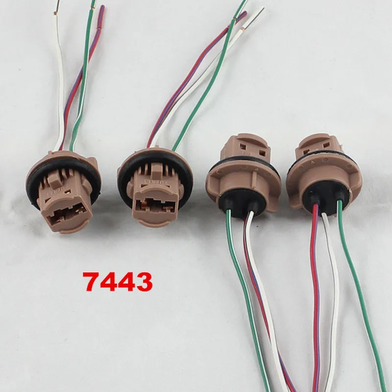 Rockeybright T20 7443 светодиодный стоп-сигнал автомобильный адаптер лампочка гнездо