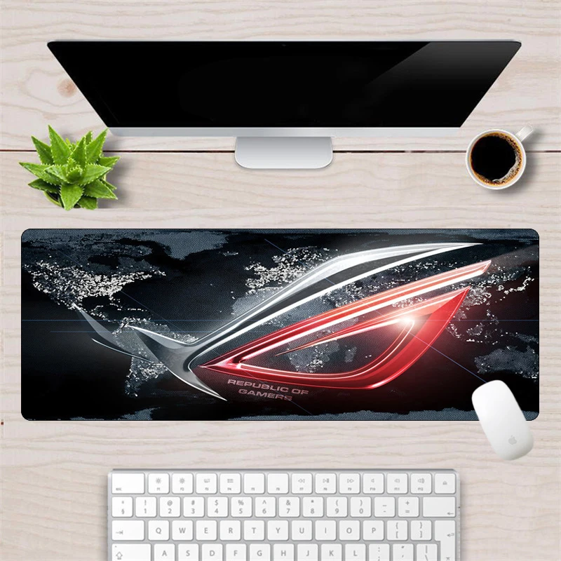 Большой скоростной игровой коврик для мыши Asus Otaku 80x30 см прочный резиновый
