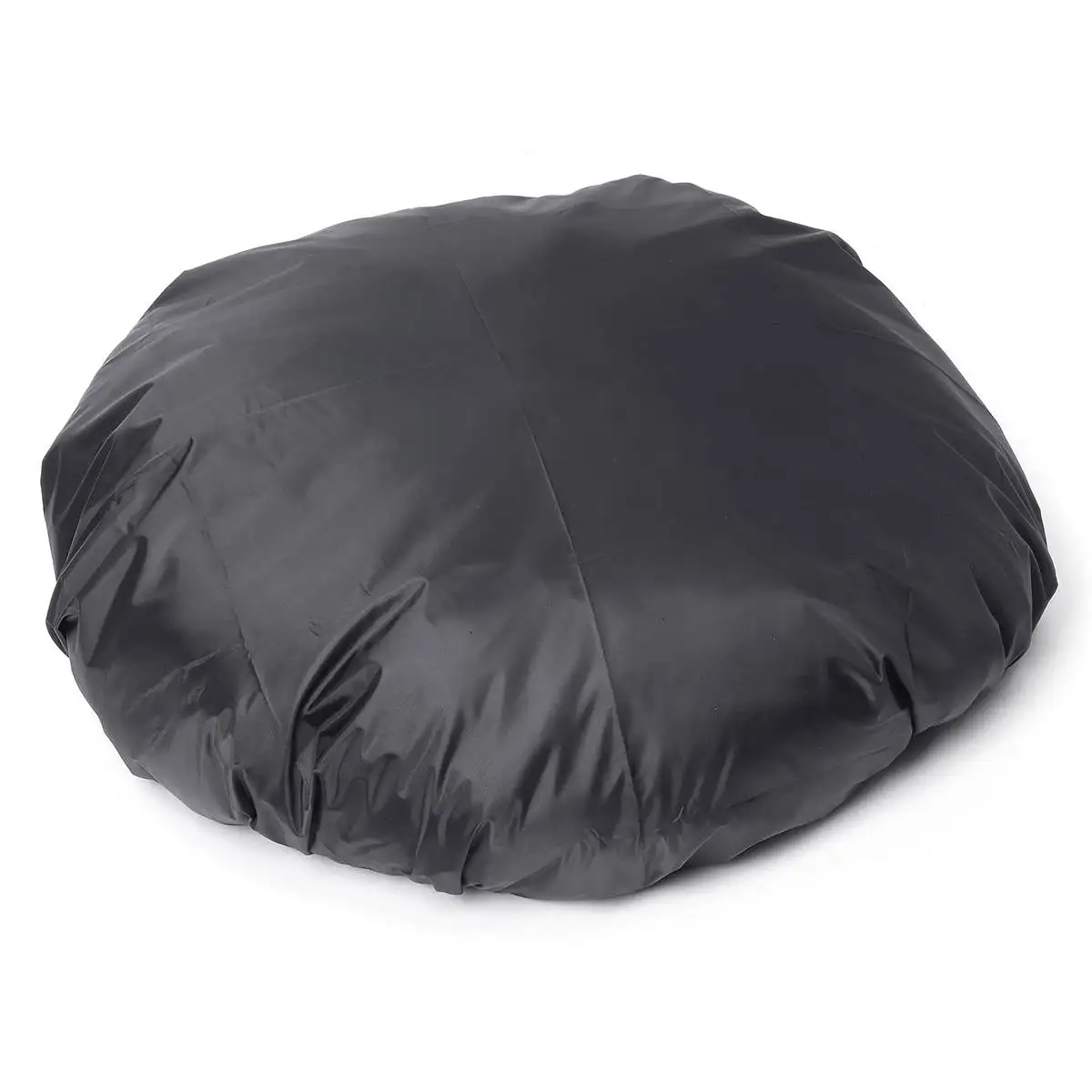 

112cm Round Polyester Patio Easy Clean Outdoor Waterproof Protective Garden Black Fire Pit Cover BBQ Cooking Anti Dust