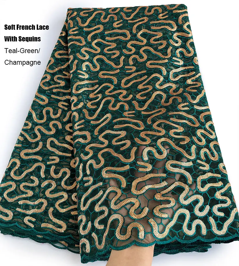 Блестящая розовая французская кружевная африканская сетчатая Тюлевая ткань с