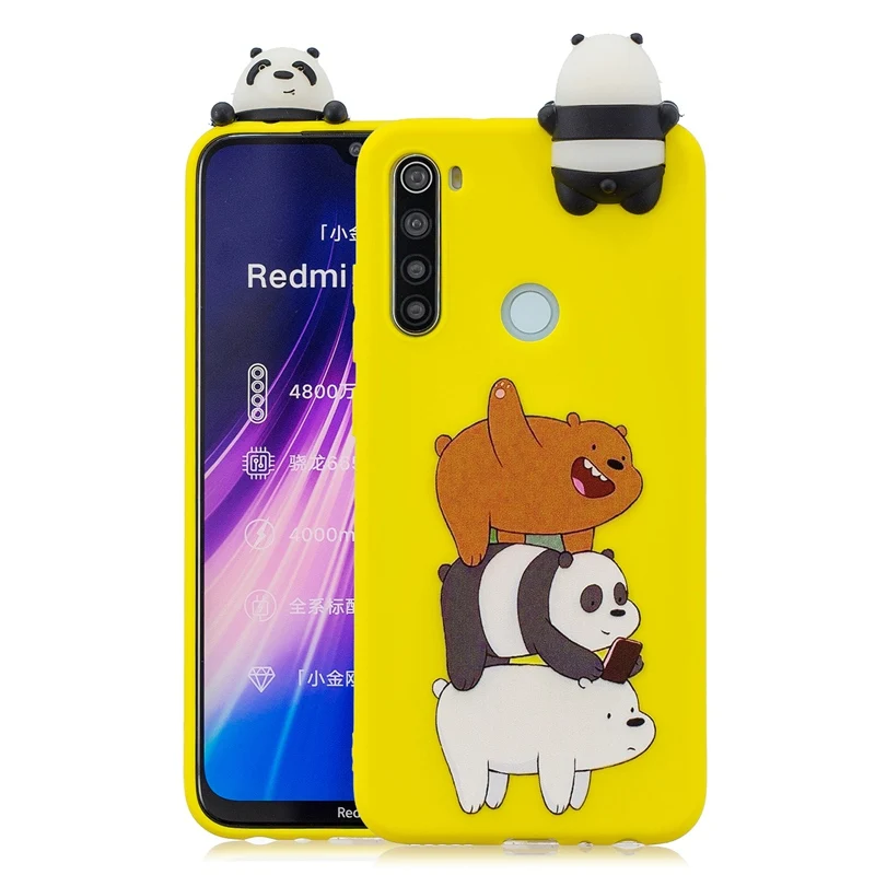 3D игрушки силиконовые для Xiaomi Redmi Note 8 чехол Redmi Note 8 Pro 8T 8A конфеты Мягкий мультфильм Redmi Note 8 чехол Redmi Note 8 Pro Чехол