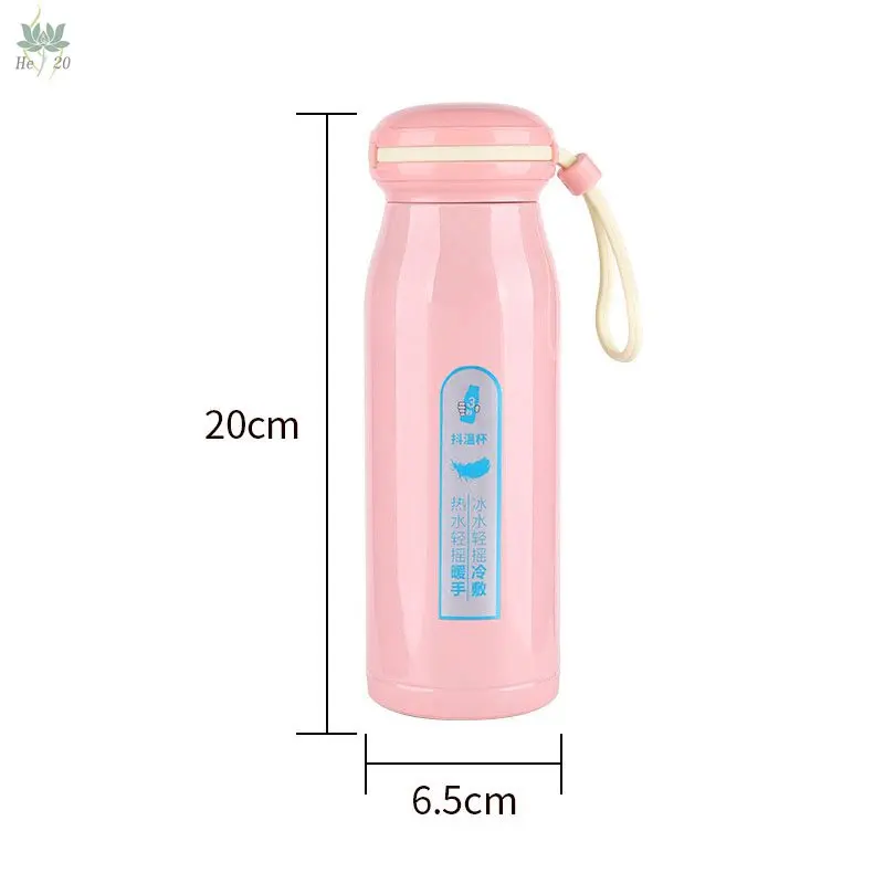 

380ML Vacuum Flask & Hand Warmer Portable 304 Stainless Steel Shaker Cup To Keep Cold and Hot Cute Water Bottle Home Drinkware