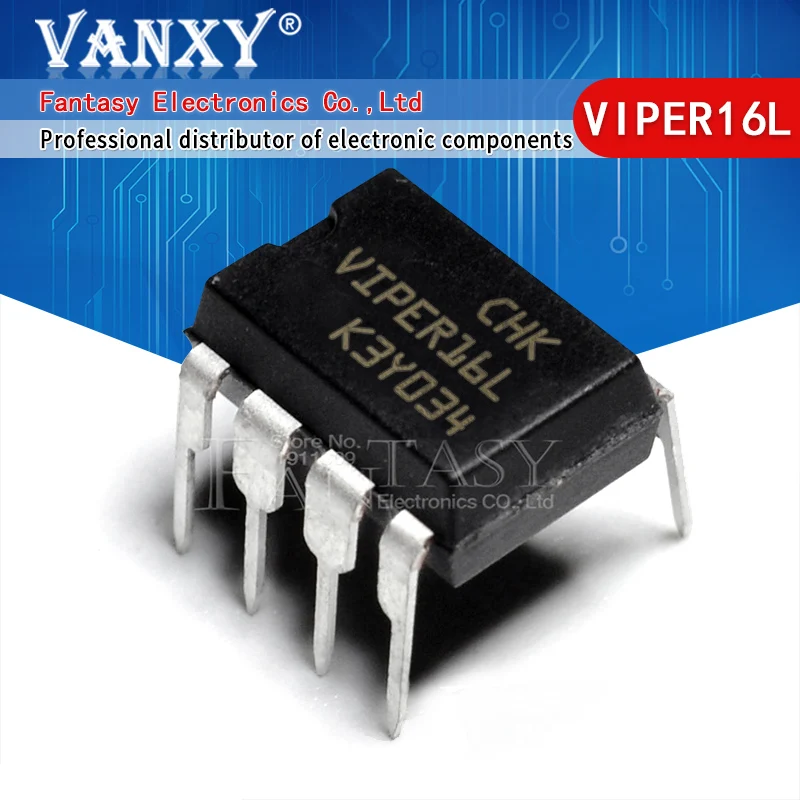 

5 шт. VIPER16L din7 VIPER16LN DIP-7 VIPER16 DIP VIPER16H VIPER26L VIPER26 VIPER26LN VIPER27L VIPER27 VIPER27LN VIPER17L VIPER17