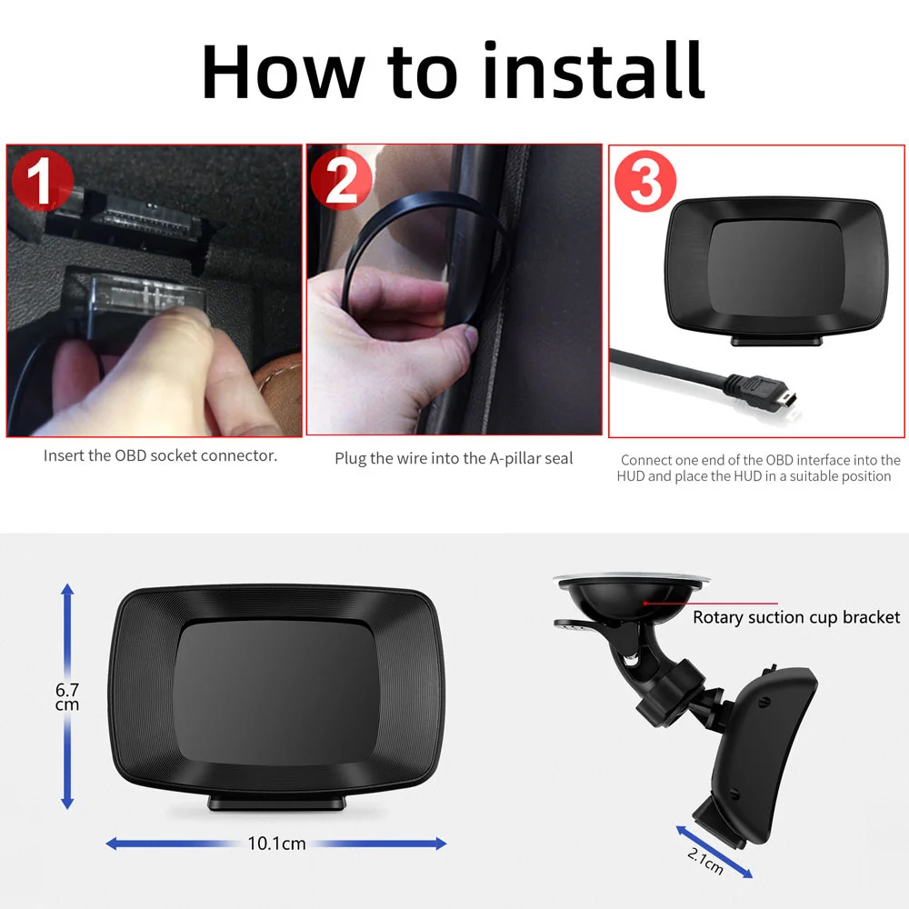 Новый автомобильный Умный Цифровой Многофункциональный измеритель P13 HUD с