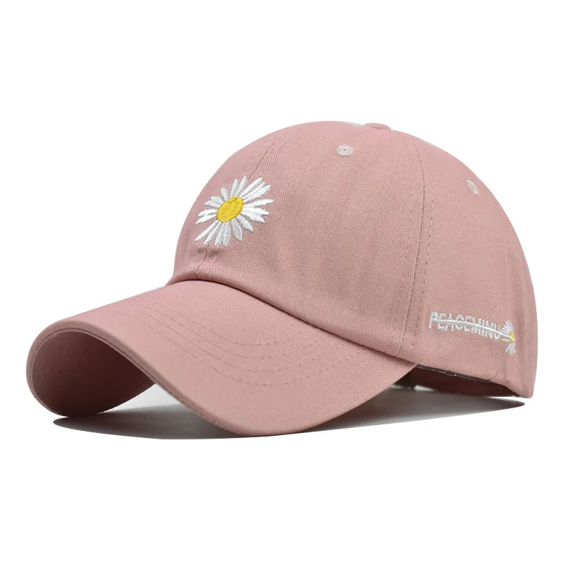 

Sports Hats Women's Baseball Caps Woman's Sun Hat Washed Embroidery Chrysanthemum Caps Cotton Hats Ladys Cap Outside Hat Girls