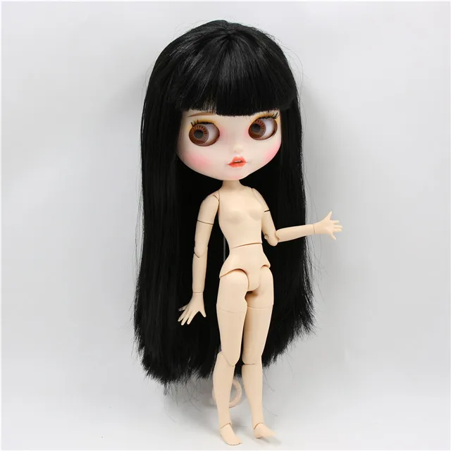 naked doll Ледяная фабрика blyth пользовательская кукла игрушка матовое лицо соединение тела bjd белая кожа 30 см, без сонных глаз - Цвет: naked doll