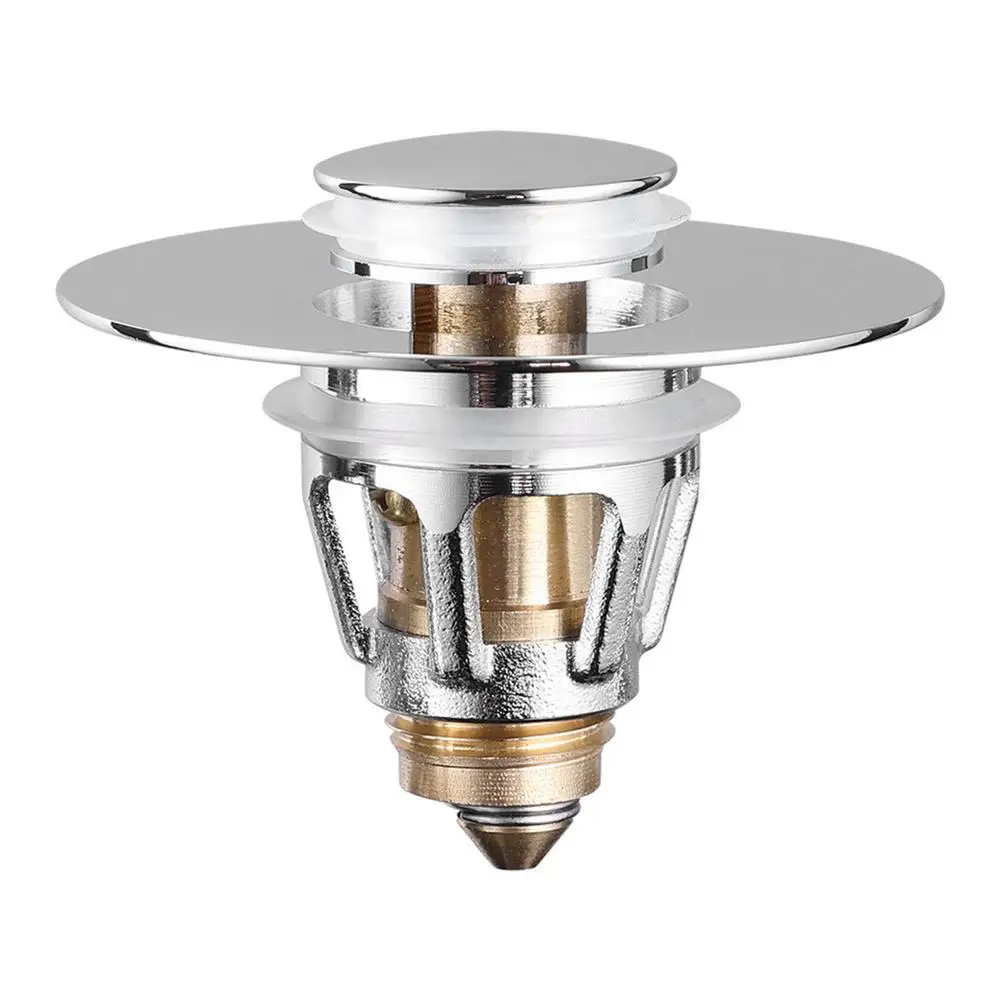 

Floor Drain Bathroom Sink Stopper Universal Basin Pop Up Drain Filter Hair Catcher Bath Stopper Shower Sink Strainer Plug