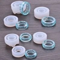 diy silicone rings mould making ring dried flower resin transparent decorative handmade craft jewelry making tools accessories