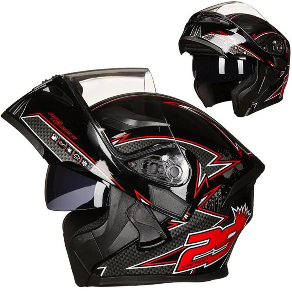 New JIEKAI Flip Up Motorcycle Helmets Men/women Double Lens Full Face electric Motorbike Helmet Moto Casque Made of ABS/PC | Автомобили и