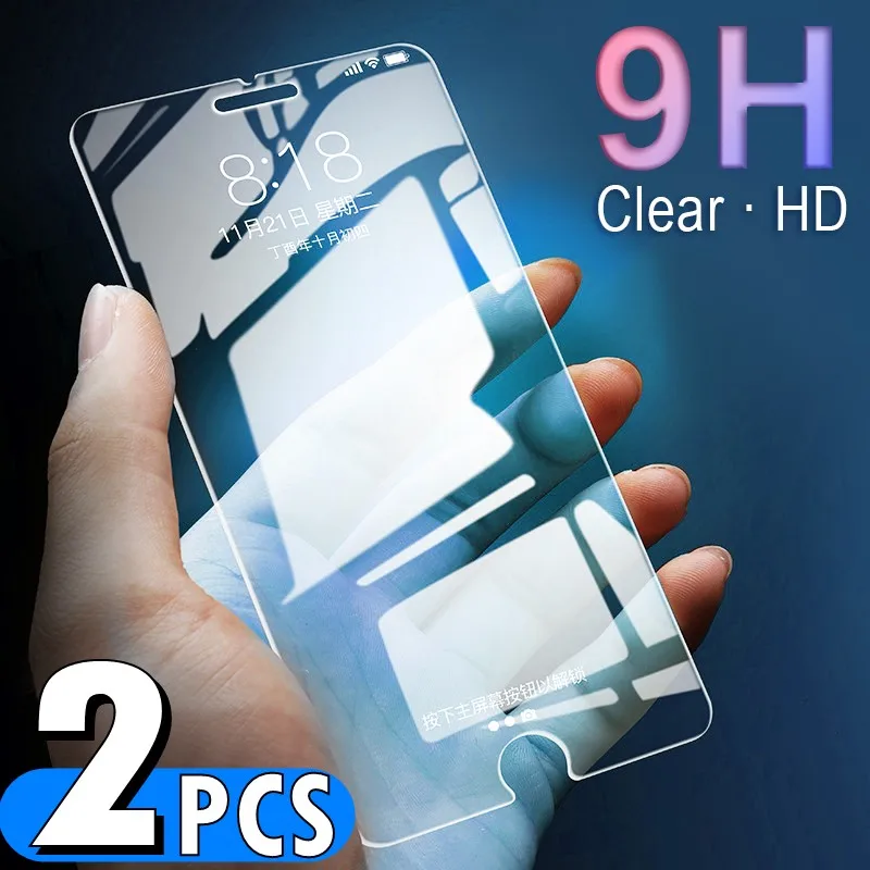 2 шт Защитная Взрывозащищенная пленка из закаленного стекла для iPhone 12 11 Pro XS MAX XR X 8