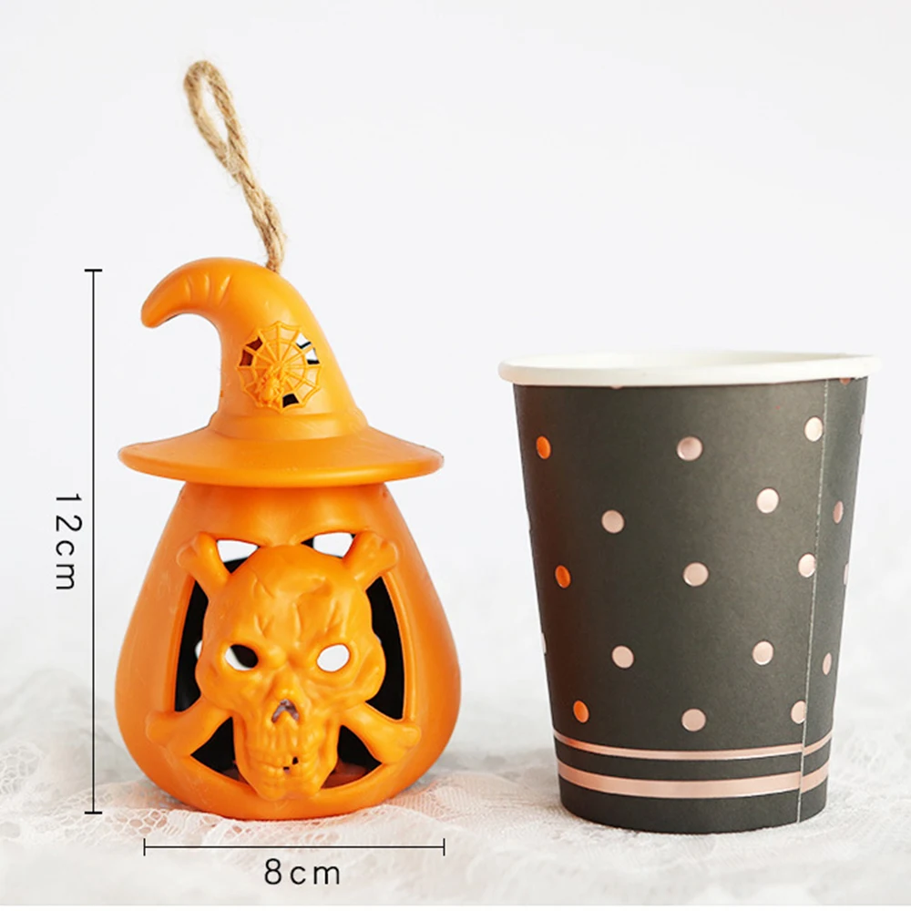 Светодиодный лампа-фонарик в виде тыквы призрака Хэллоуина страшный подвесной