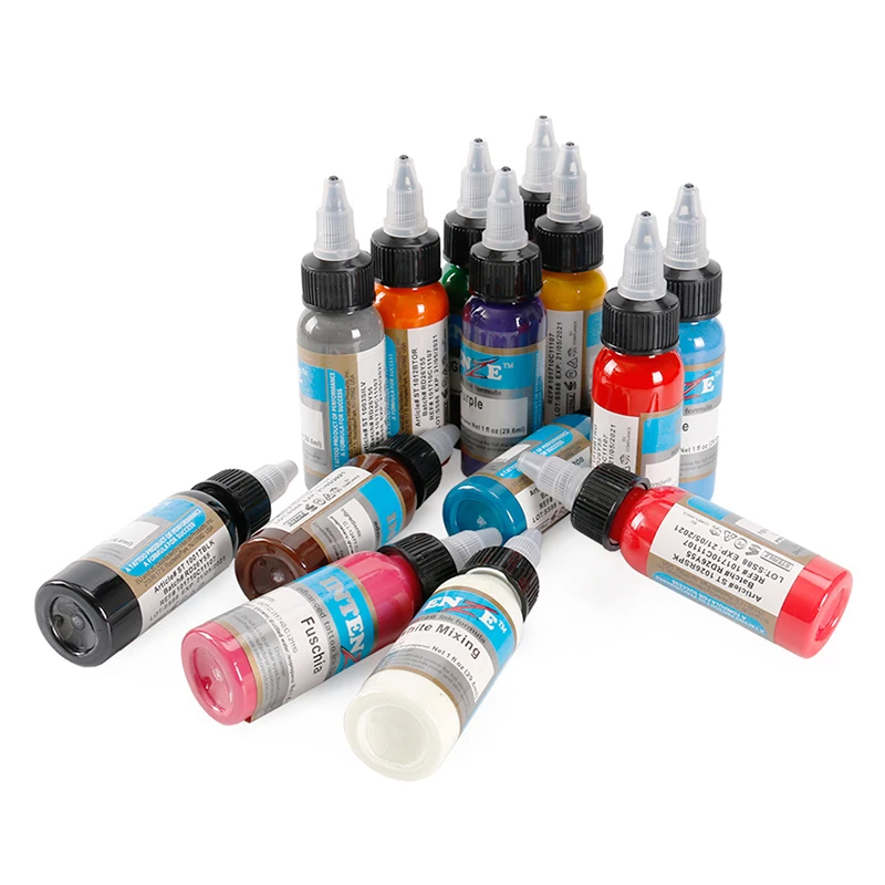 

14 Colors Body Paint Tattoo Ink Set Permanent Makeup Coloring Pigment Tattoo Paint Body Makeup Ink Beauty Tools