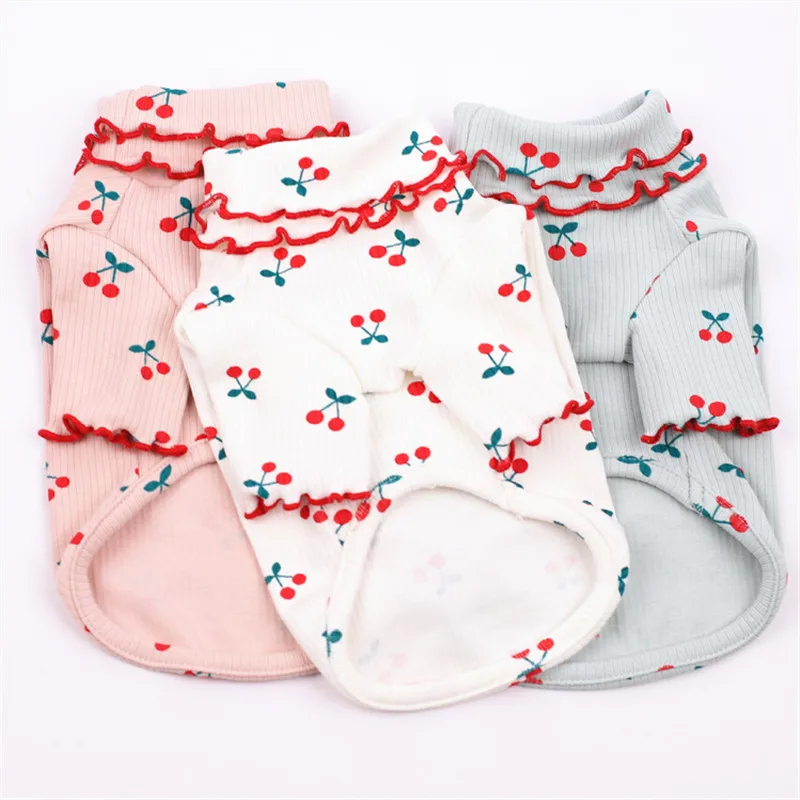 

Новинка, хлопковая футболка для собак, весенне-осенняя одежда для собак, Пижама для кошек, щенков, чихуахуа, Йорков, костюм для маленьких соб...