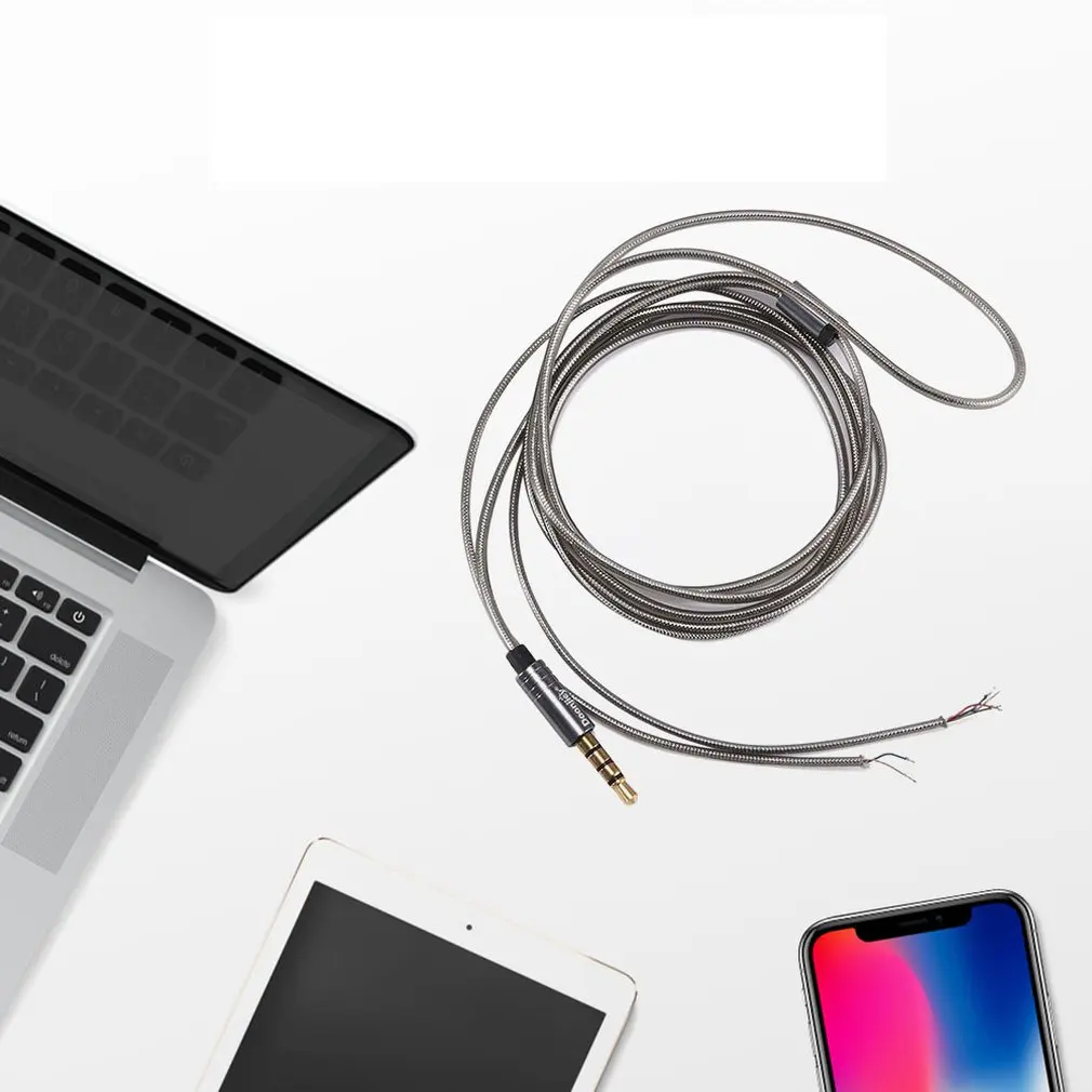 1 2 м Hi-Fi наушники гибкий кабель для ремонта 3 5 мм разъем наушников аудио Ремонт