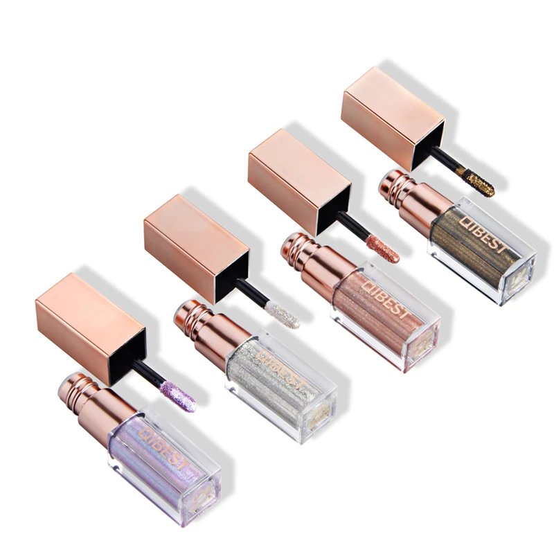 Бренд Pro 15 одноцветные алмазные перламутровые жидкие тени для век мерцающие