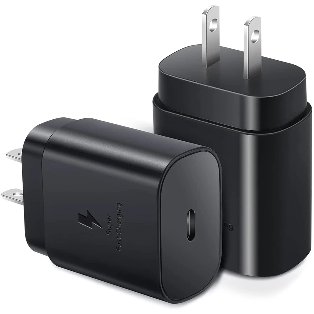 

USB C Wall Charger,2Pack 25W USB C Fast Charger Block for Samsung Galaxy S21/S20/S21 Ultra,for iPhone 12/12 Mini,US Plug