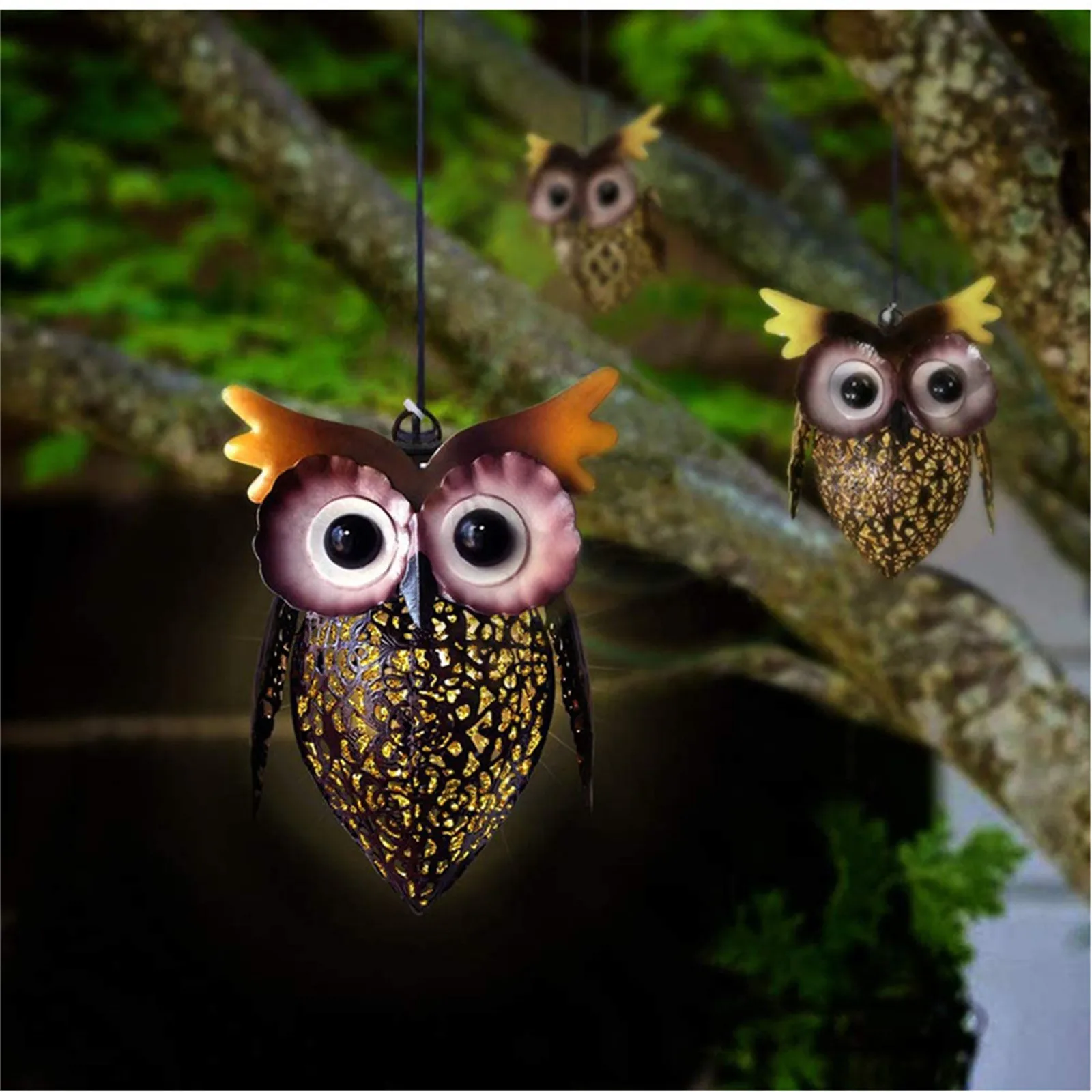 

Garden Waterproof Night Lights Owl Shape Outdoors Lamp Stake Lawn Lamps Christmas Decoration Solar Led Light Outdoor Lighting