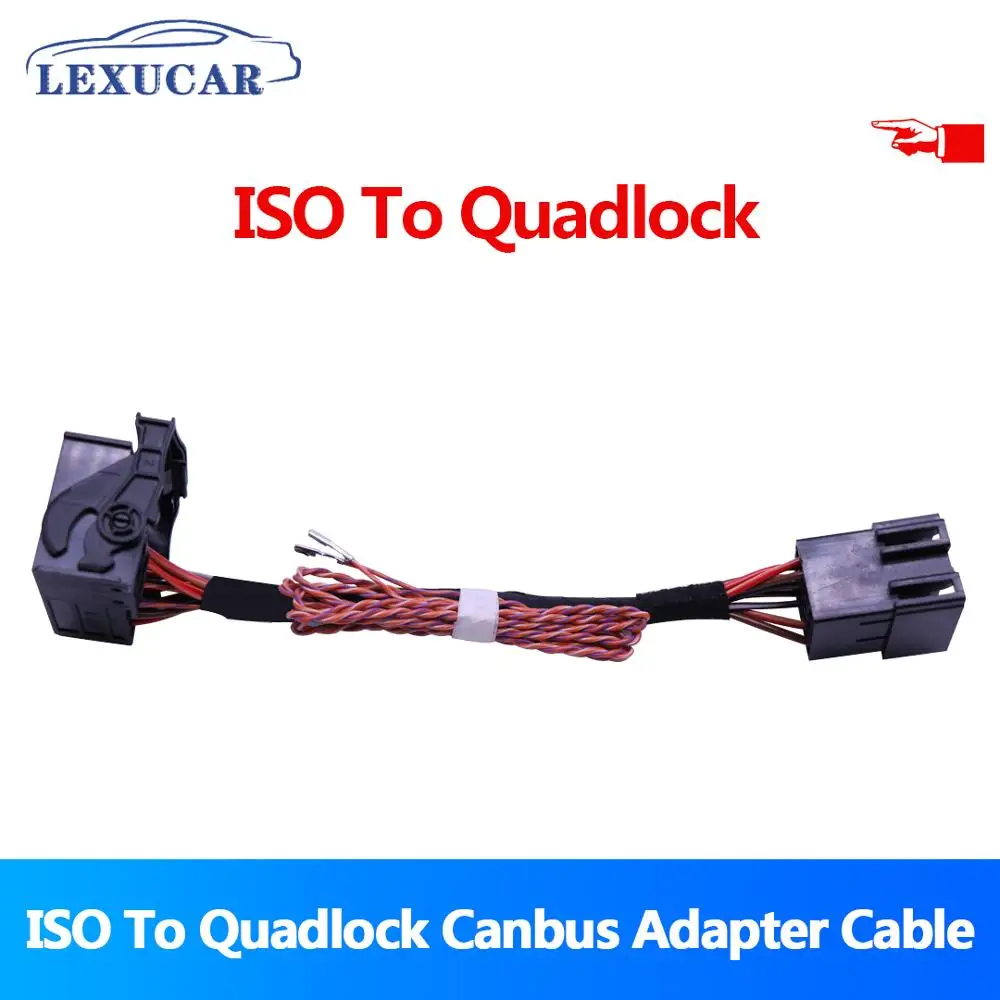 Переходник Lexucar для VW Golf Jetta Polo Tiguan Passat обновленный радиоприемник стандарт iso quadlock
