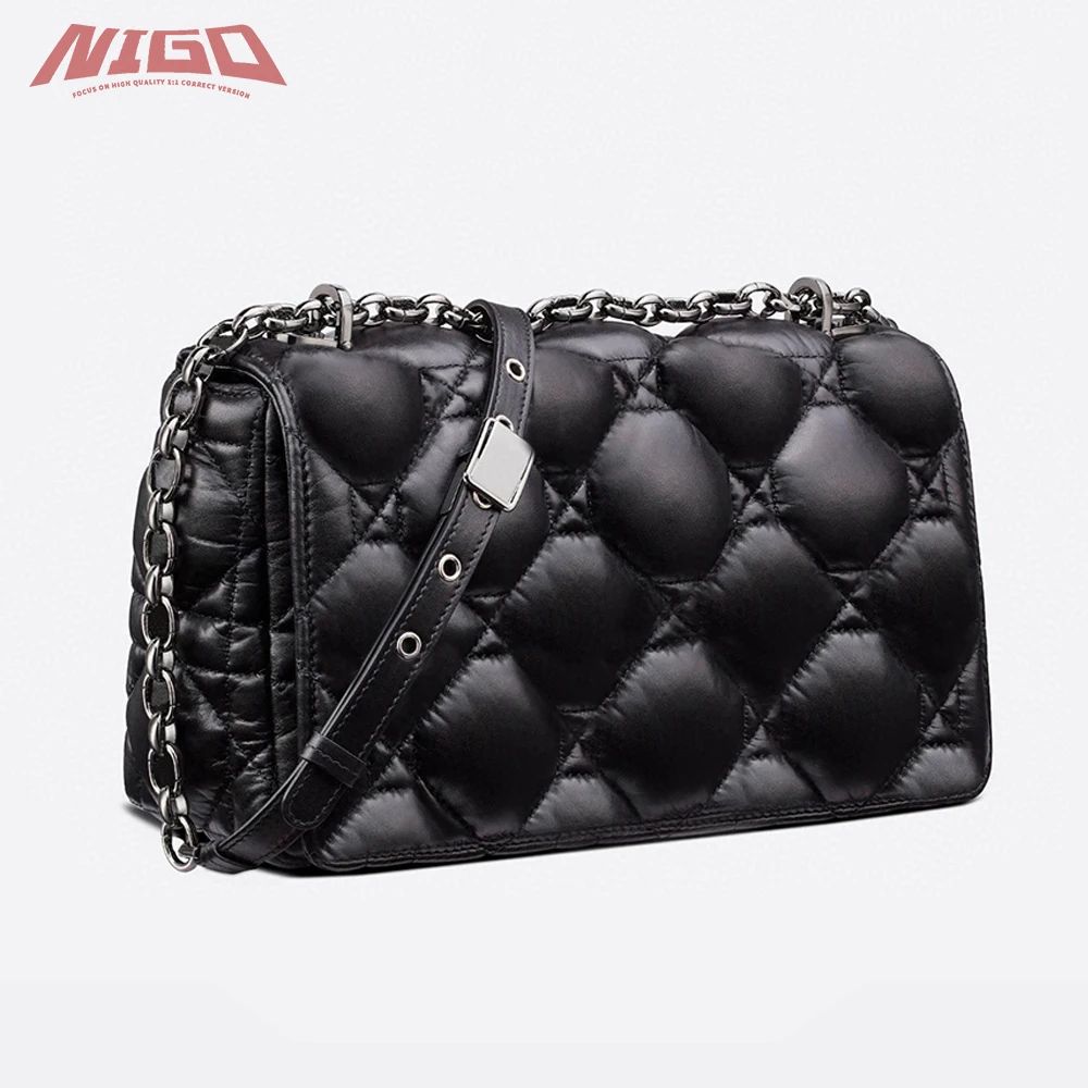 

NIGO Ms 21ss женские дорогие латте стеганые диагональные сумки через плечо # nigo59178