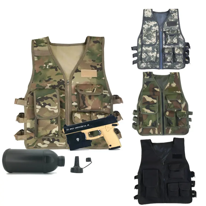 Детская тактическая жилетка нейлоновая CS игровая бронежилетка для детей