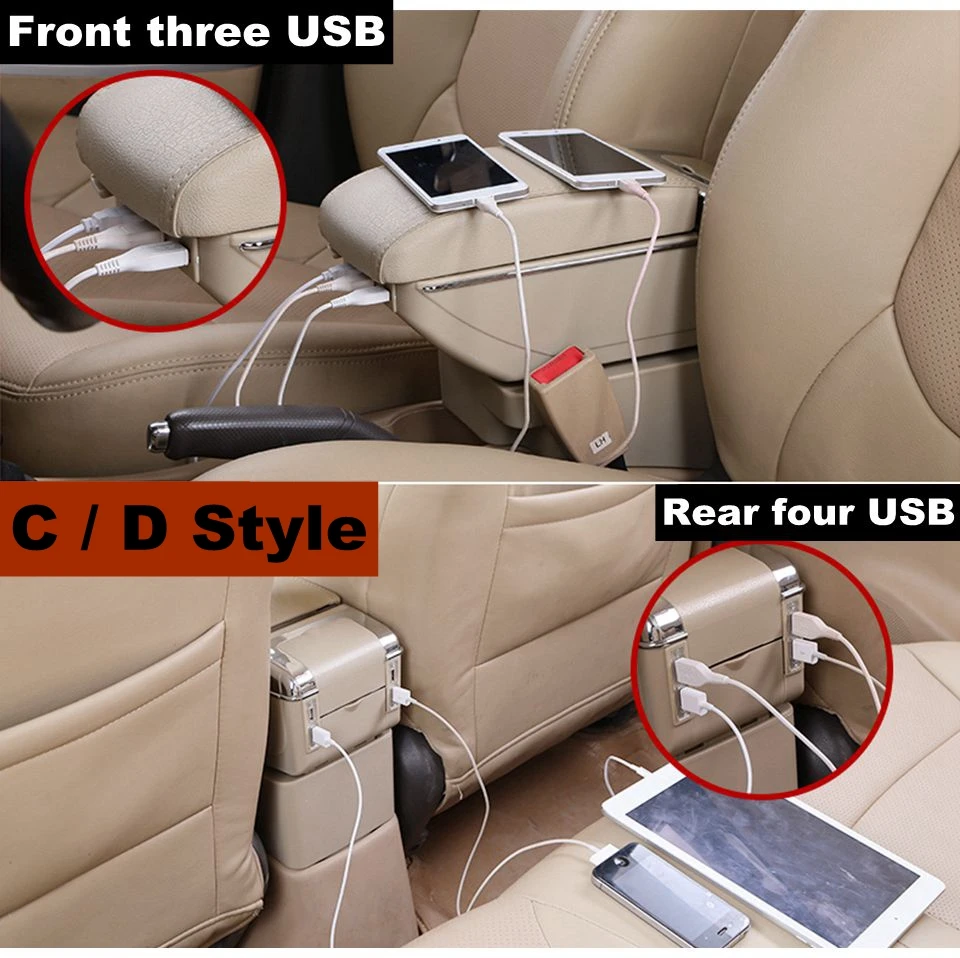Подлокотник для Ford Fiesta 2009 2010 2011 2012 2013 центральная консоль коробка для хранения в автомобиле аксессуары