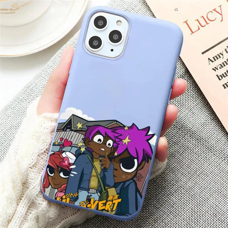 

Lil Uzi Vert Eternal Atake Rapper Phone Case Candy Color for iPhone 6 7 8 11 12 s mini pro X XS XR MAX Plus